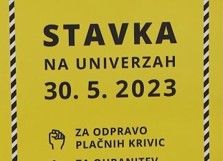 Stavkala večina zaposlenih na univerzi