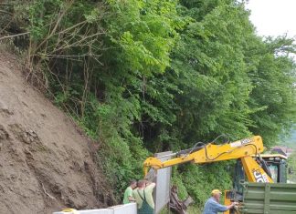 Cesta Vinska pot iz smeri Kurirske poti je znova odprta za promet