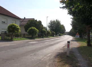 Obnova državne ceste od središča občine do naselja Pince