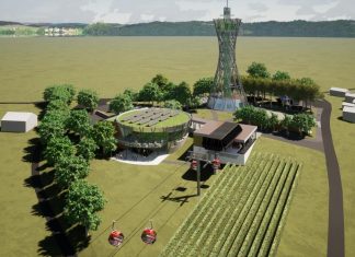 Stolp Vinarium bi obogatili z gondolo in restavracijo