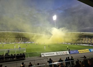 Visoka kazen navijačem vijoličastih