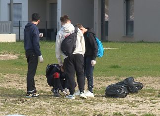 Prvi so čistili osnovnošolci