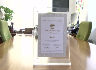 Občina prejela zlati certifikat ISSO