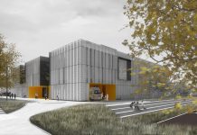 Napredujoča gradnja nove Zdravstvene postaje Tezno v Mariboru