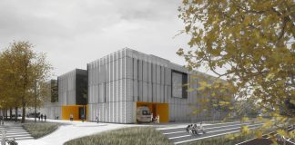 Napredujoča gradnja nove Zdravstvene postaje Tezno v Mariboru