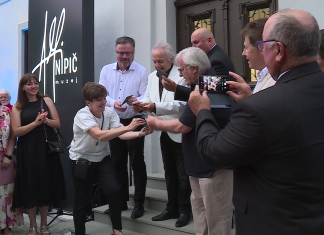 Slavnostna otvoritev muzeja Alfija Nipiča v Jarenini