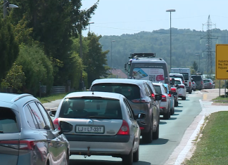 Prometni kaos v Slovenski Bistrici