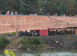 Odprtje kolesarsko-pohodniškega mostu čez Muro