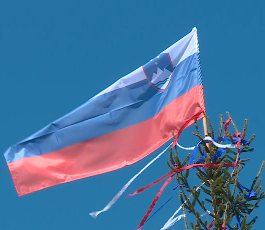 Postavitev majskega drevesa in živahno dogajanje v Šentilju